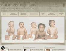 Tablet Screenshot of pacificpediatricdentistry.com